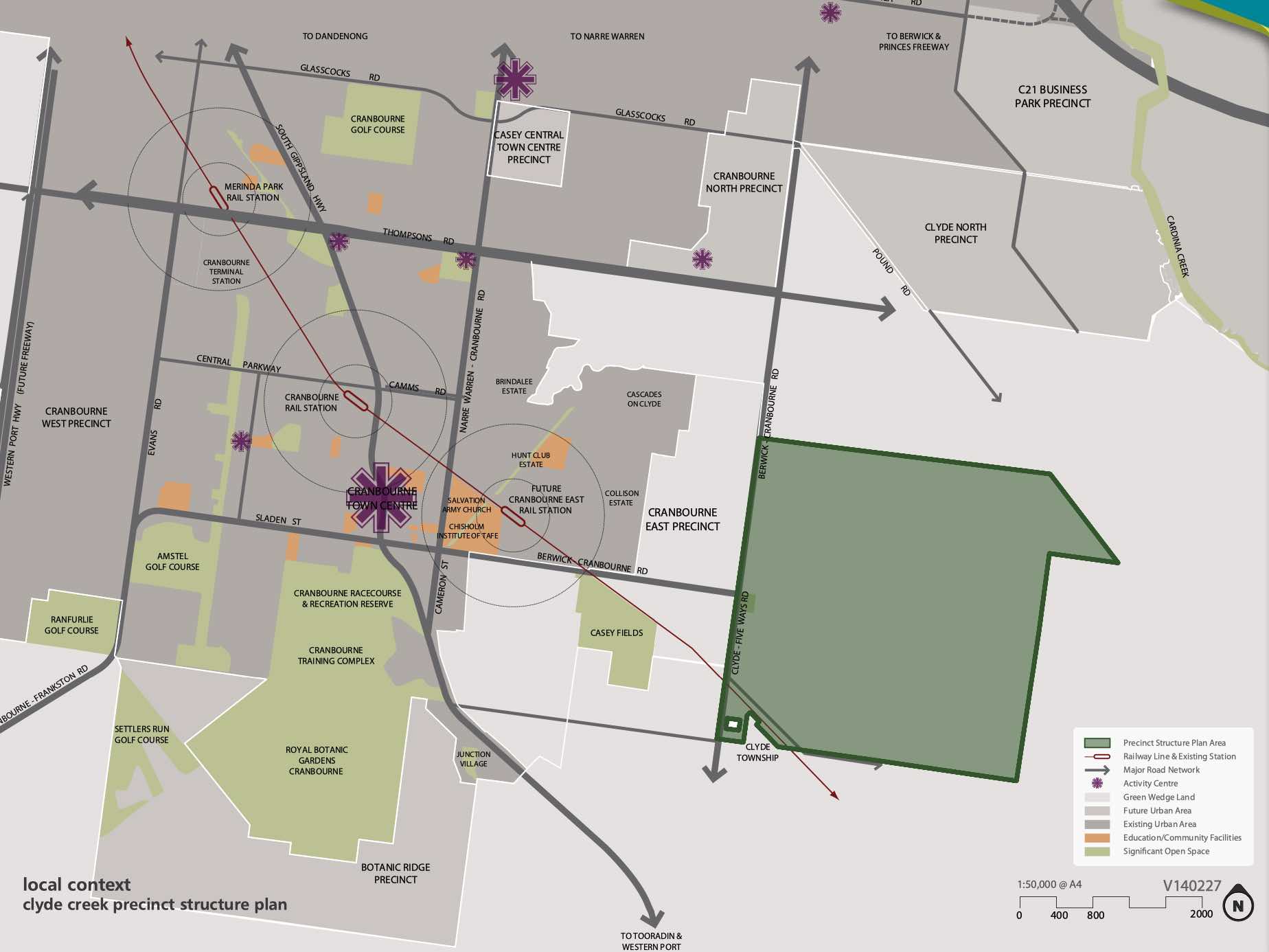 Clyde Creek Precinct Structure Plan PSP -  Location map